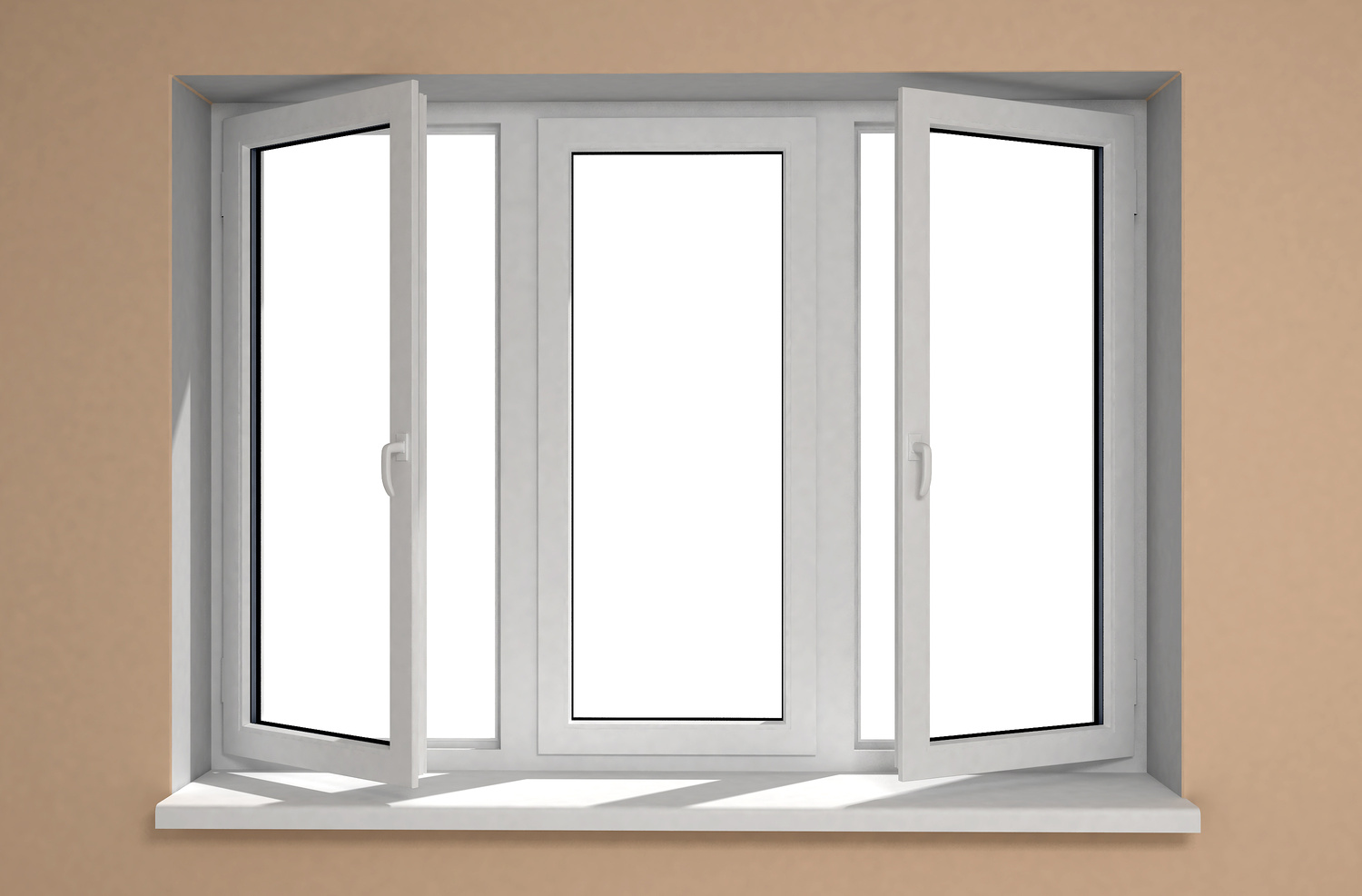 Opened Plastic Window